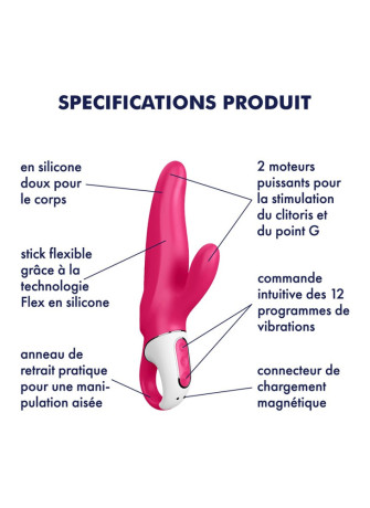 Rabbit en silicone waterproof Mr Rabbit Satisfyer - CC597175